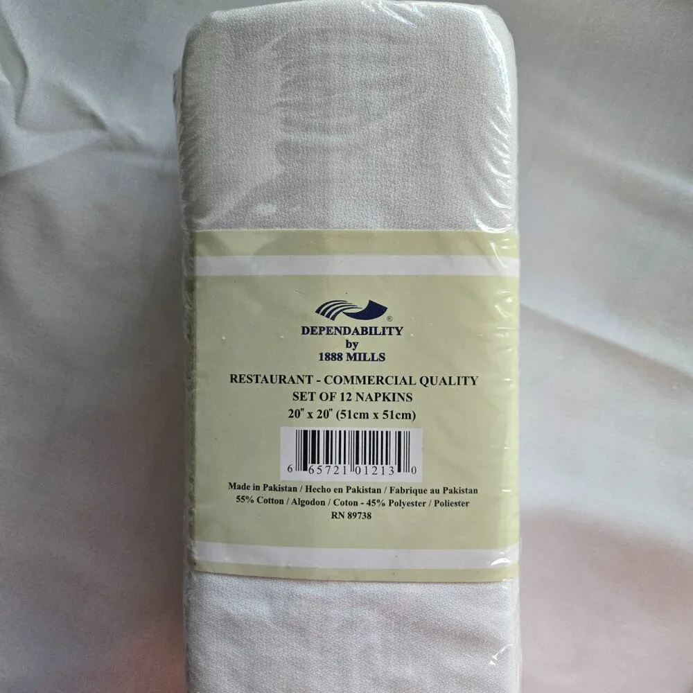 RESTAURANT COMMERICAL QUALITY SET OF 12 NAPKINS (NWT) - Picture 3 of 4